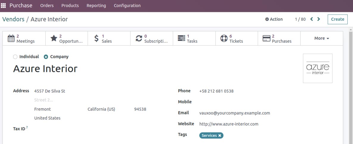 Odoo Vendor Management in Version 16