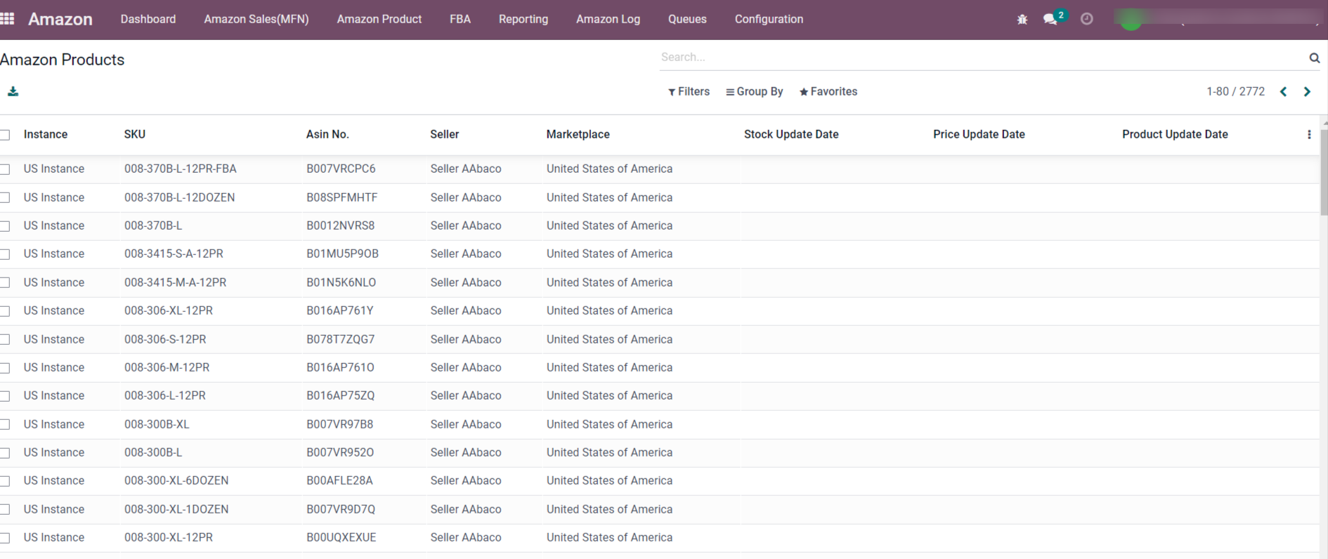 Odoo Amazon Connector