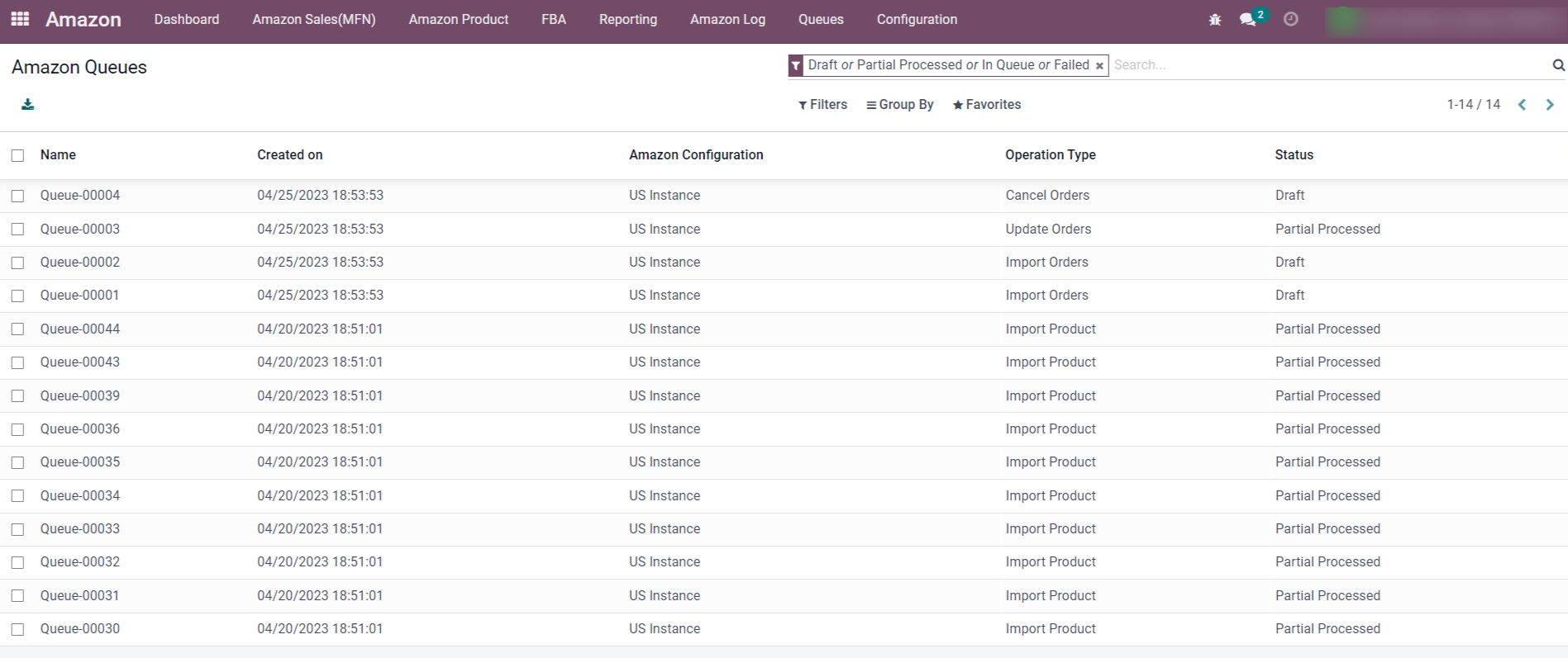 Odoo Amazon Connector