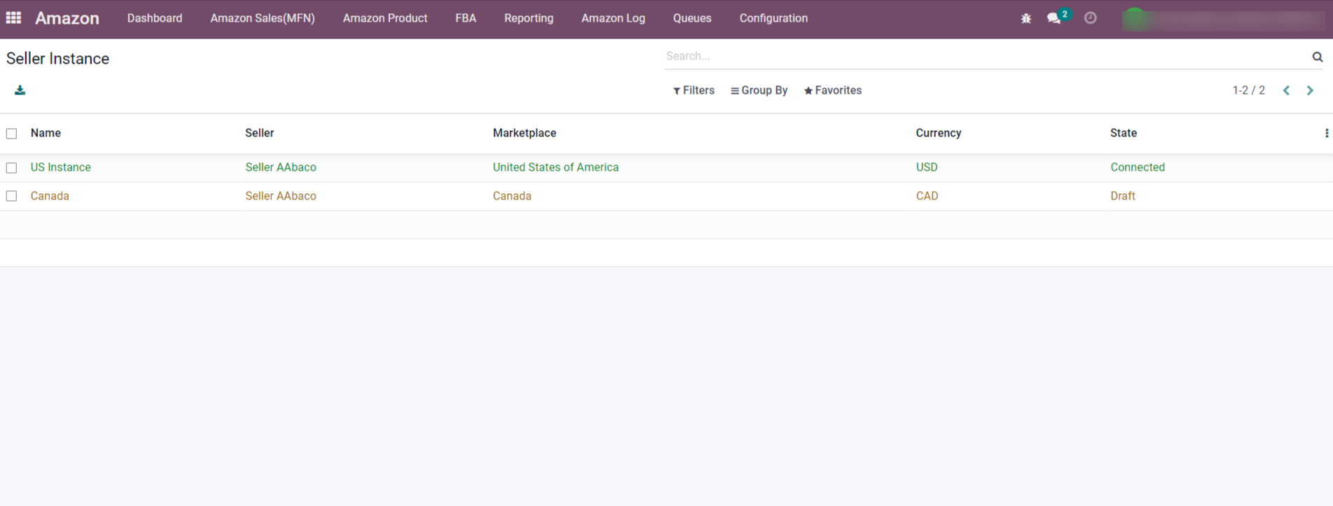 Odoo Amazon Connector