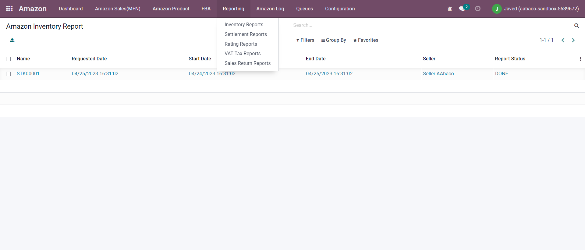 Odoo Amazon Connector