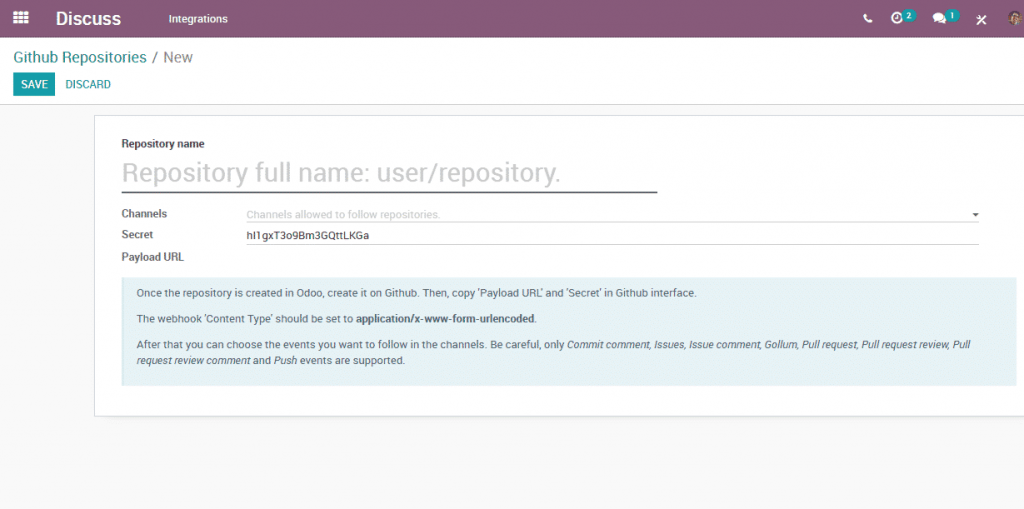 Odoo 12 008 - Discussion module GitHub Repositories