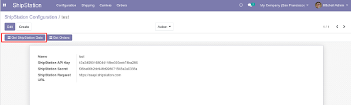 Odoo Shipstation integration
