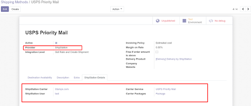 Odoo Shipstation integration