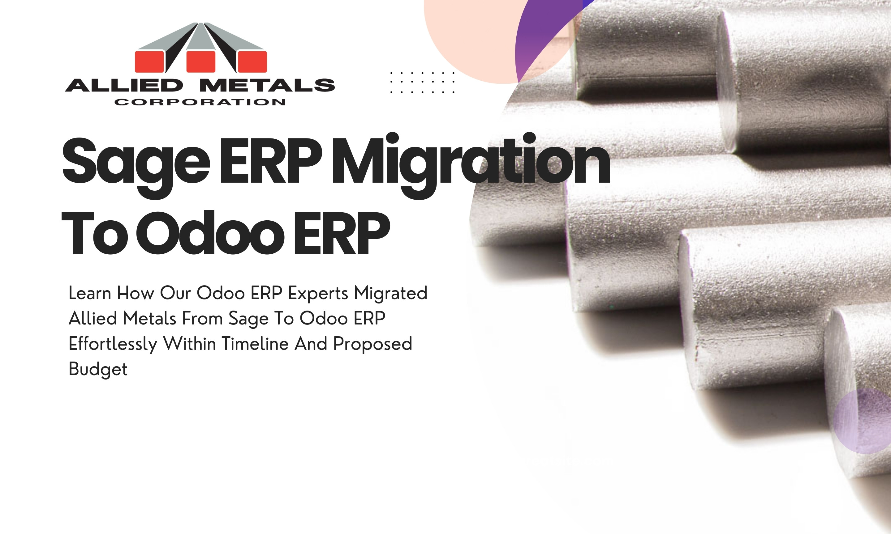 How Bista Migrated Allied Metals From Sage To Odoo ERP