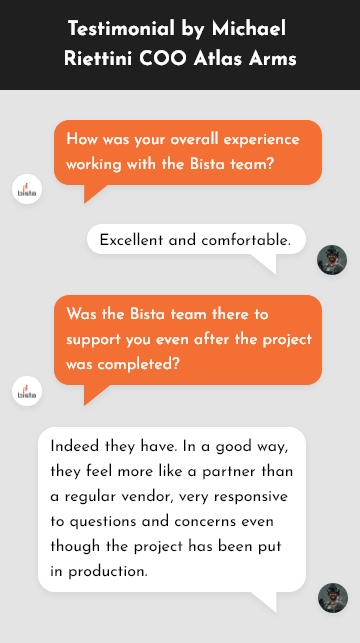 Odoo arms manufacturing client testimonial