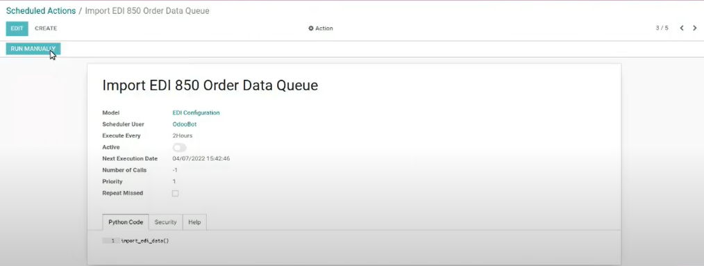 EDI Integration of Odoo with SPS Commerce & Cleo