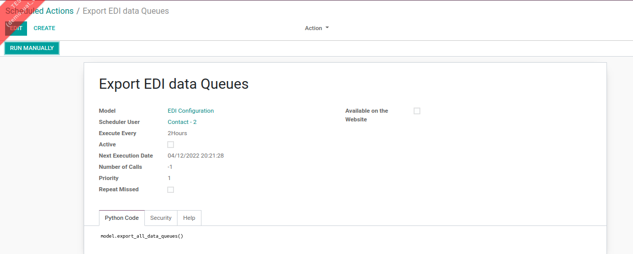 EDI Integration of Odoo with SPS Commerce & Cleo
