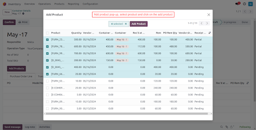 Odoo Container Shipment Module