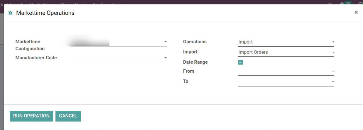 MarkeTime Odoo Integration