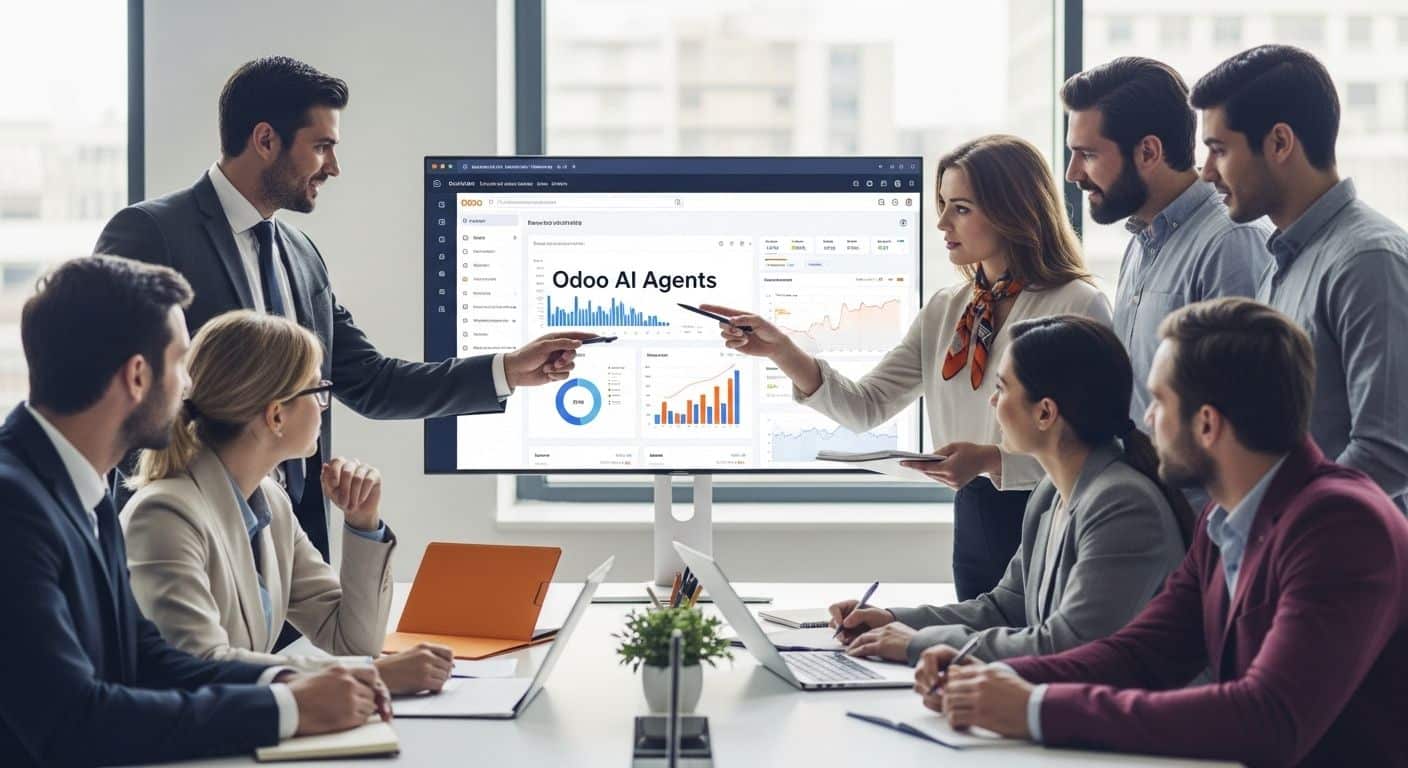 Odoo AI Agents business meeting