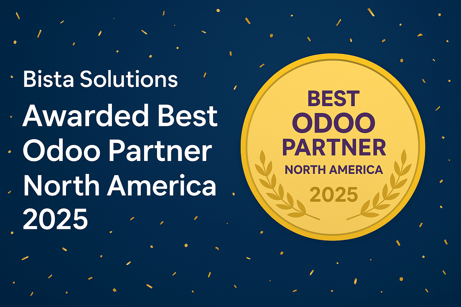 Bista Solutions is Awarded The Best Odoo Partner North America 2025